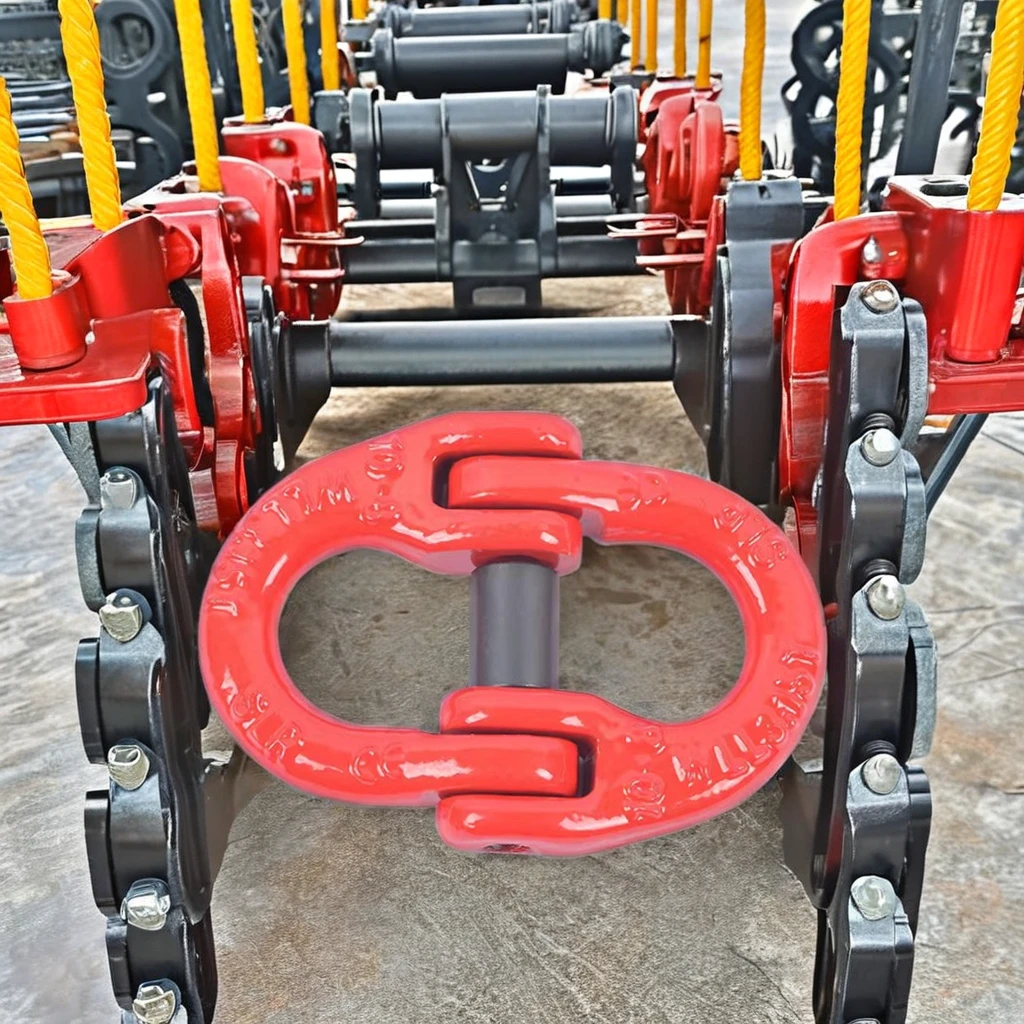 G80 Forged Double Link Butterfly Shackle Chain Alloy Material with Zinc Plated Finish Heavy Duty Usage Packed in Carton Box