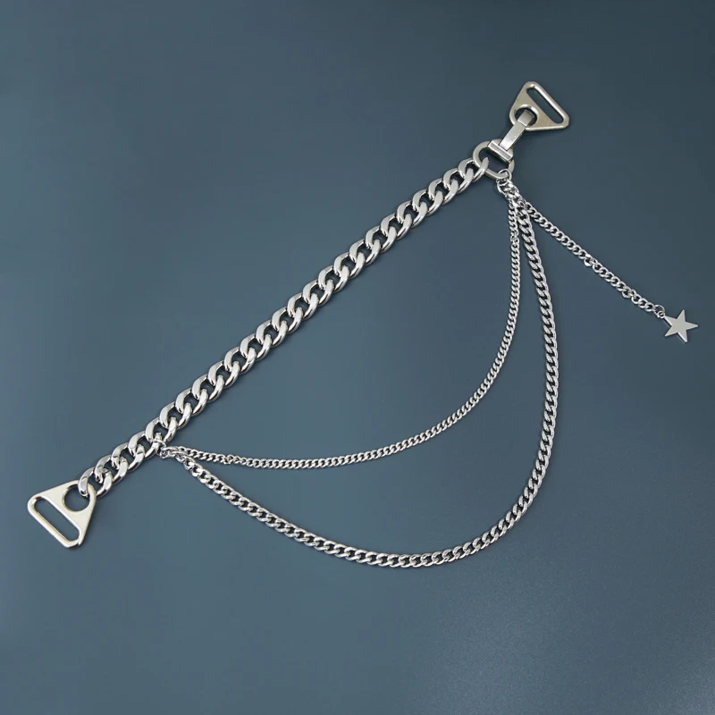 YHG Long Metal Chain Strap Handle Zinc Alloy Aluminum Crossbody Accessories