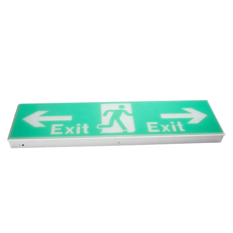 IP20 LED Rechargeable 220V China Plastic Casing Emergency Exit Sign Light