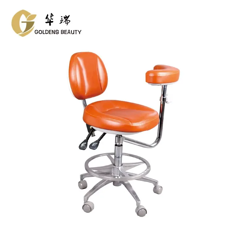Dental Stool Medical Use Hospital Saddle Chair Armrest Ergonomic Design Dentist Stool Adjustable Furniture Dental Clinic Use
