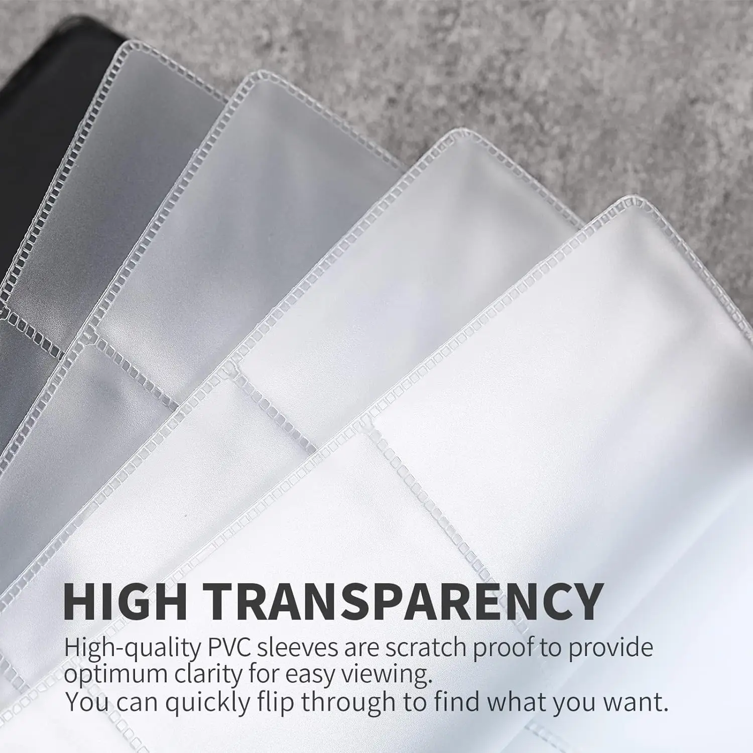 Professional Business Card Binder File Sleeve Storage PU Leather Name Badge Holders Id Card Clip Card Collection Album