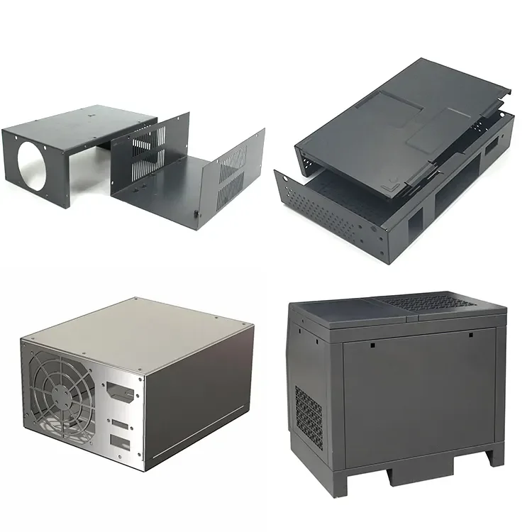 Custom stainless steel laser-cut metal sheet metal service amplifier cabinet aluminum box chassis