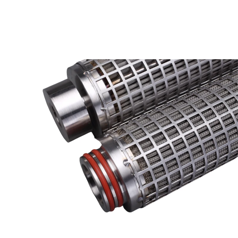 Food grade 5 micro 304 stainless steel mesh pleated juice  filter cartridge