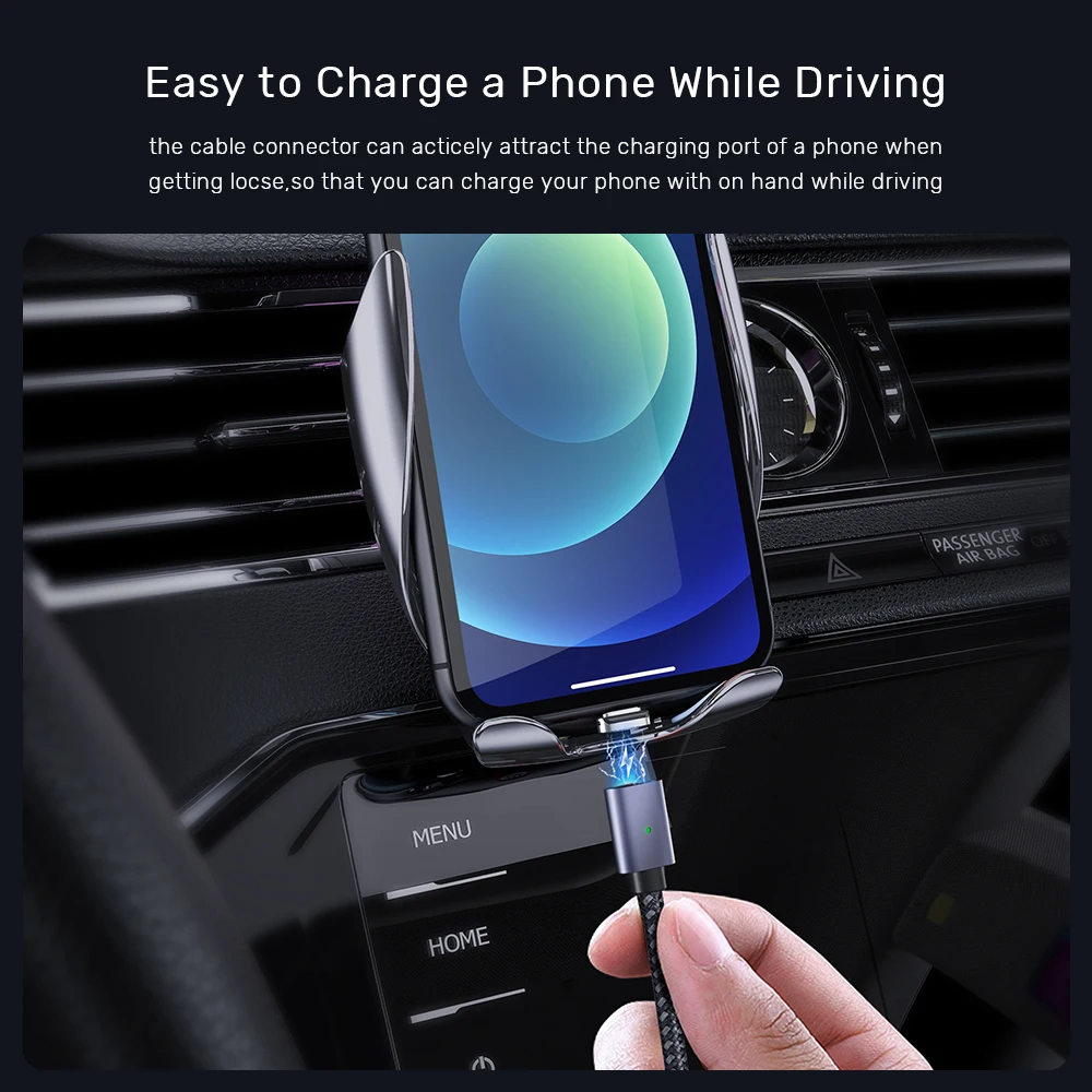  Бесплатная доставка TOPK AM45 1 м 3A QC3.0 Быстрая зарядка Магнитный USB кабель для
