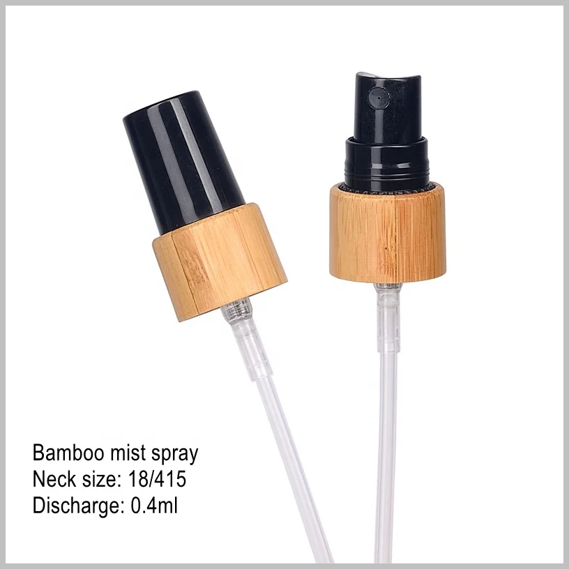 30 ml matte black bottle 1 oz frosted black glass bottle empty cosmetic bottle sprayer with 18/415 bamboo spray pump