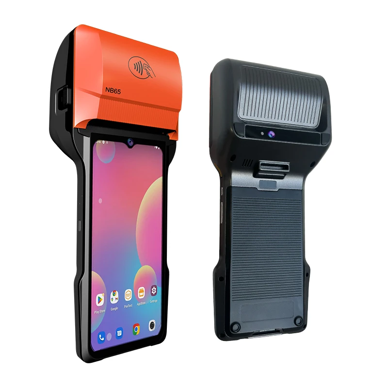 6.5 Inch All In One Android 14 GMS NFC Reader Thermal Printer Noryox NB55 NB65 Mobile Pos Terminal With 80mm Printer