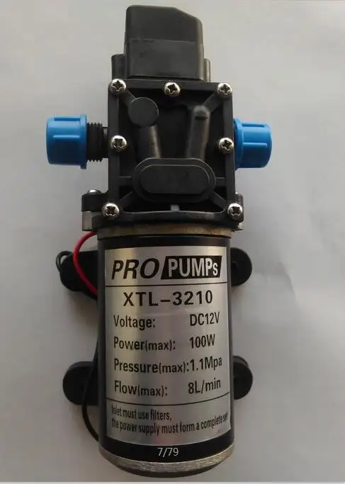 DC12V 24V маленький Электрический усилитель высокого давления 100w диафрагменный насос