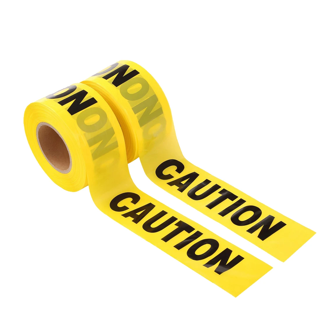 MANCAI Custom Printed Caution Danger Warning Tape Pe Warning Danger Tape Yellow Non Adhesive Barricade Caution Tape