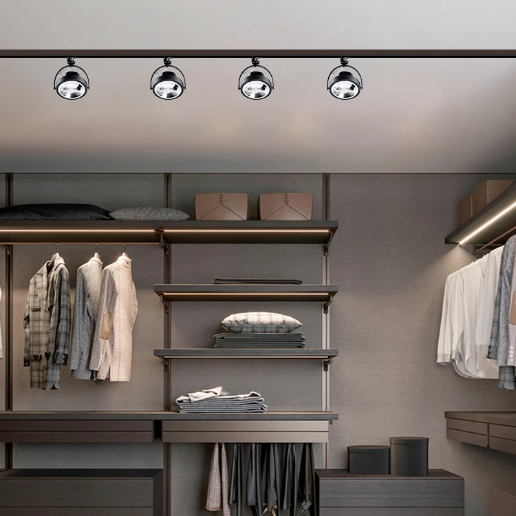 Adjustable Lighting AR111 Track Light ANTI-GLARE DESIGN LED Track Light for Showcase, Residential