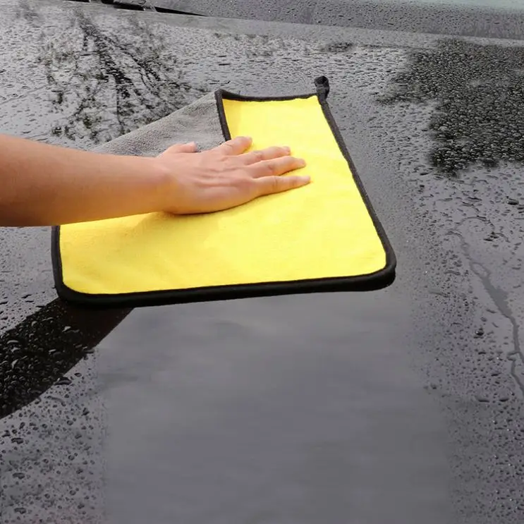 Custom high quality thicken washing cleaning cloth quick dry microfiber coral car wash towel