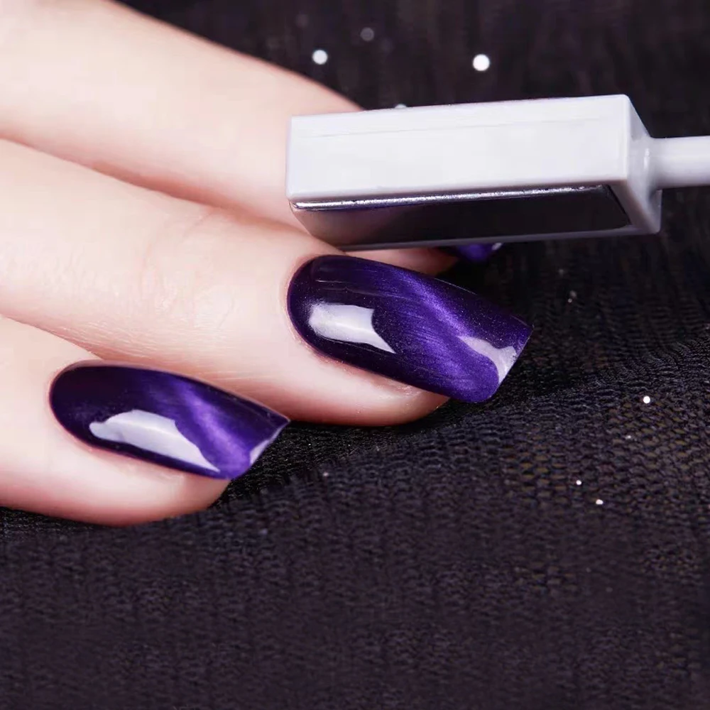 Hanyinails Magic Cat Eye Gel Polish Magnet Temperature Change Starry Sky Cat Eye Nail Gel Polish for Salon Art