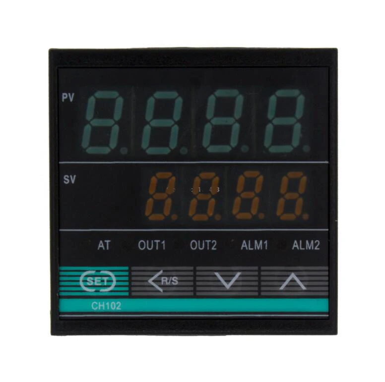 48x48mm 1/16 Din TC/RTD K E J PT100 CH102 LED Digital PID Temperature Controller Output SSR or Relay AC 110/220V Thermostat