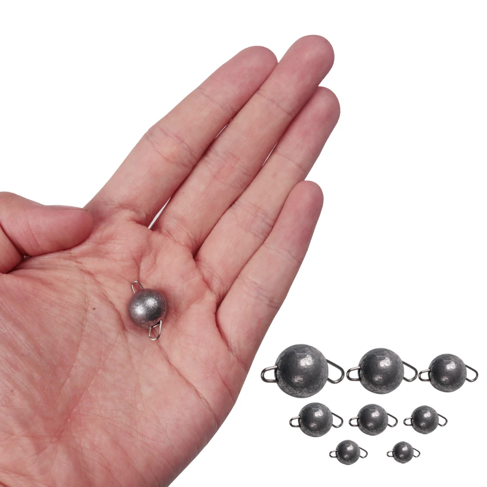 
2019 new model swivel accessories molds lead sinker 4/6/8/10/12/14/18/21g lead hooked fish soft bait 