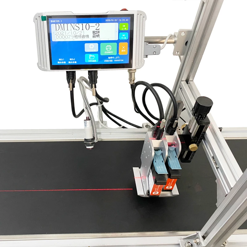 Original Printing Machine Coding Plastic Bottle Batch Inkjet Printer With Conveyor