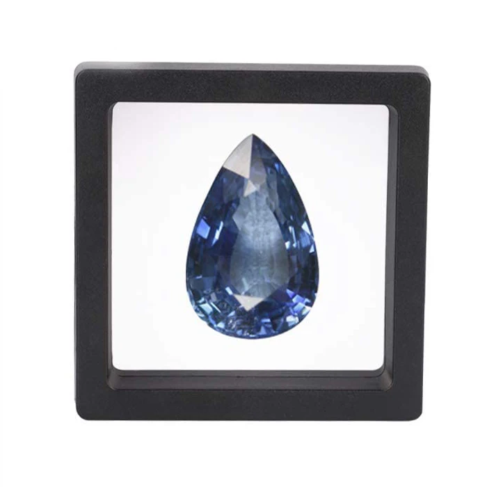 3D Floating gemstone jewelry box 7*7*2cm suspension frame PE film case gemstone box display