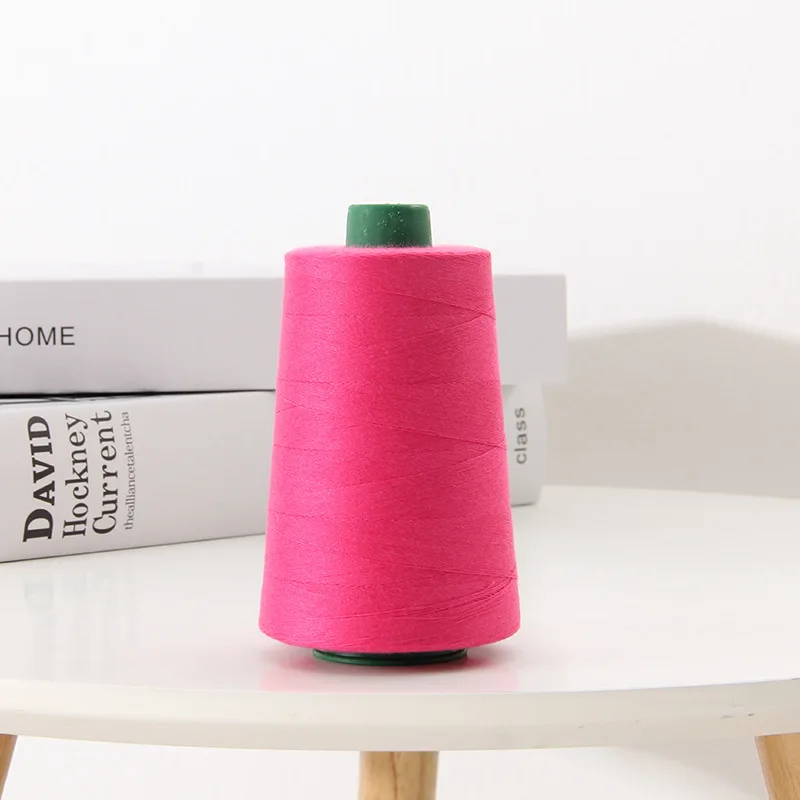 Acceptable low MOQ colorful 100% polyester 202 sewing thread for sewing all kinds of clothes