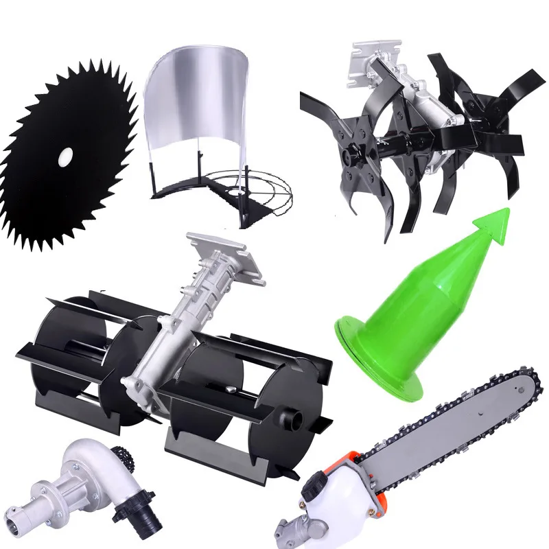 Skyagri brush cutter Manganese Steel Brush Cutter Tiller Head For Brush Cutter Trimmer Tiller Cultivator Weeder Attatchment