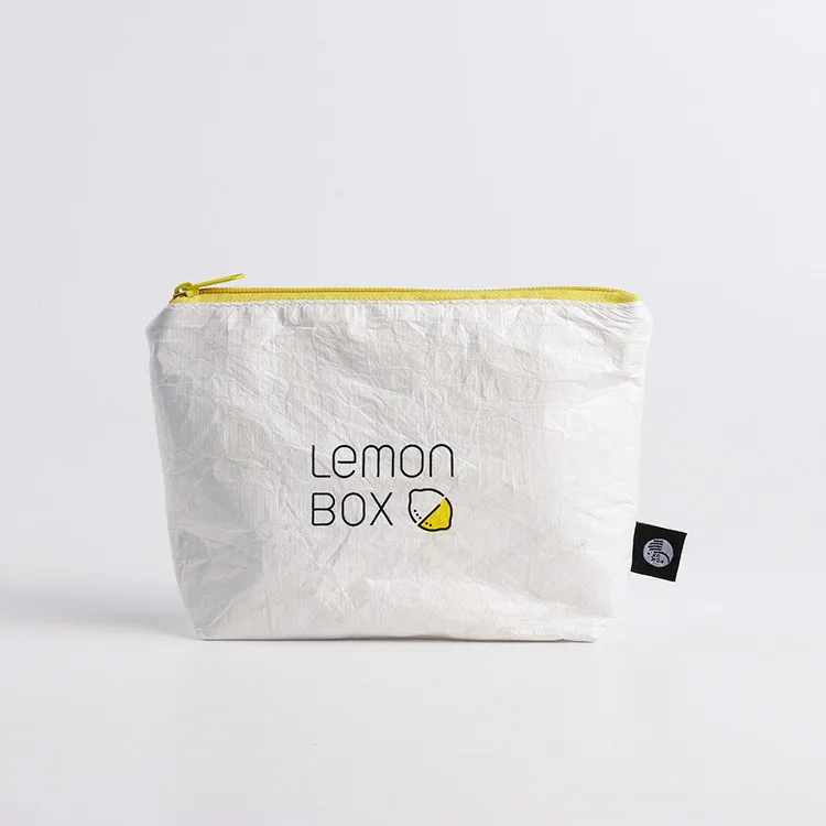 Professional custom DuPont paper zipper bag mini coin purse Tyvek wallet