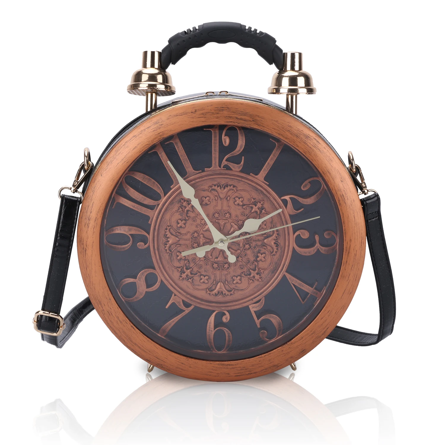 Angelbarcelo hot sales manufacturer fashion purse luxury clock round handbag girls mini shoulder bag 2021