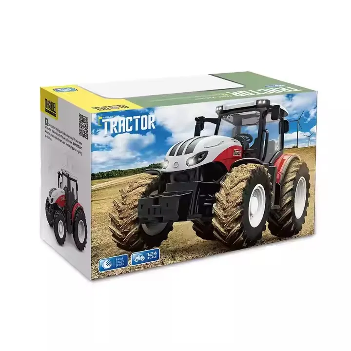 1/24 4WD 6CH RC Farmer Car Multi-fuction Farm Remote Control Truck RC Tractor Toy Farmer Truck Vehicle