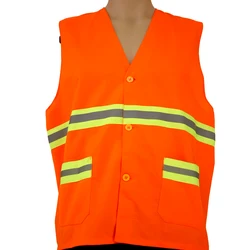 Wholesale High Visibility Reflective Working Safety Vest With Pocket