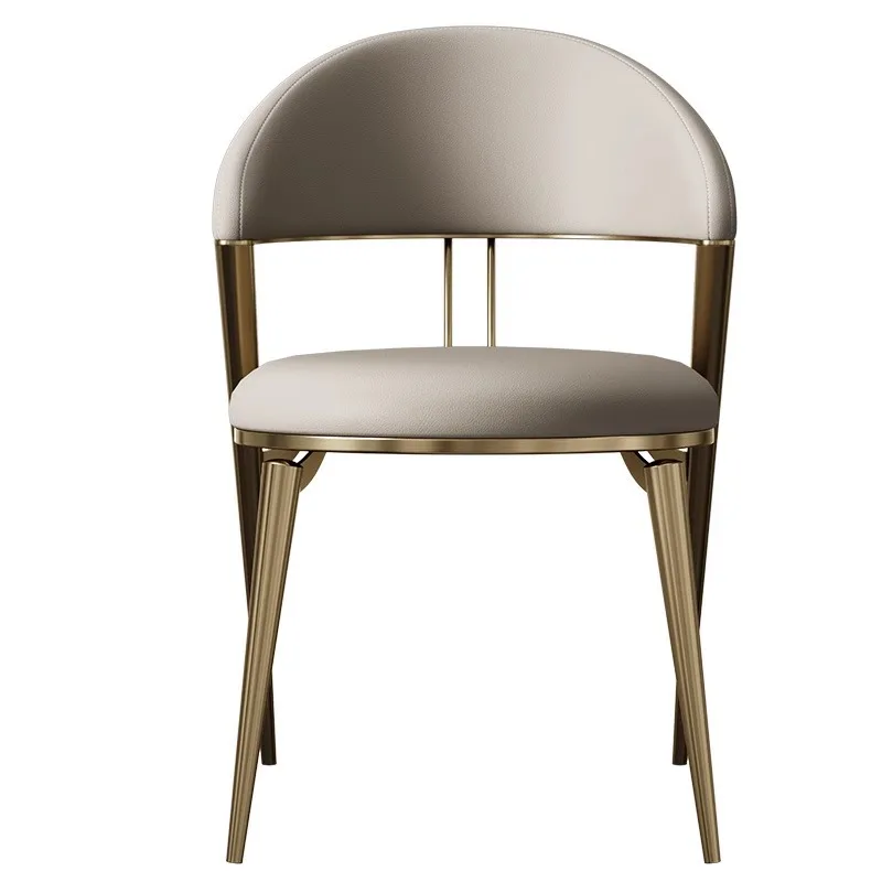 Italian Luxury Stainless Steel Dining Chair for Home Hotel Restaurant Coffee Shop Modern Style for Living Room Kitchen Apartment