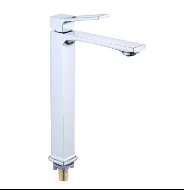 Luxury Chrome brushed Single Handle Washbasin Water Tap Bath Waterfall Sink Mixer Taps Faucets Brass Bathroom Basin Faucet