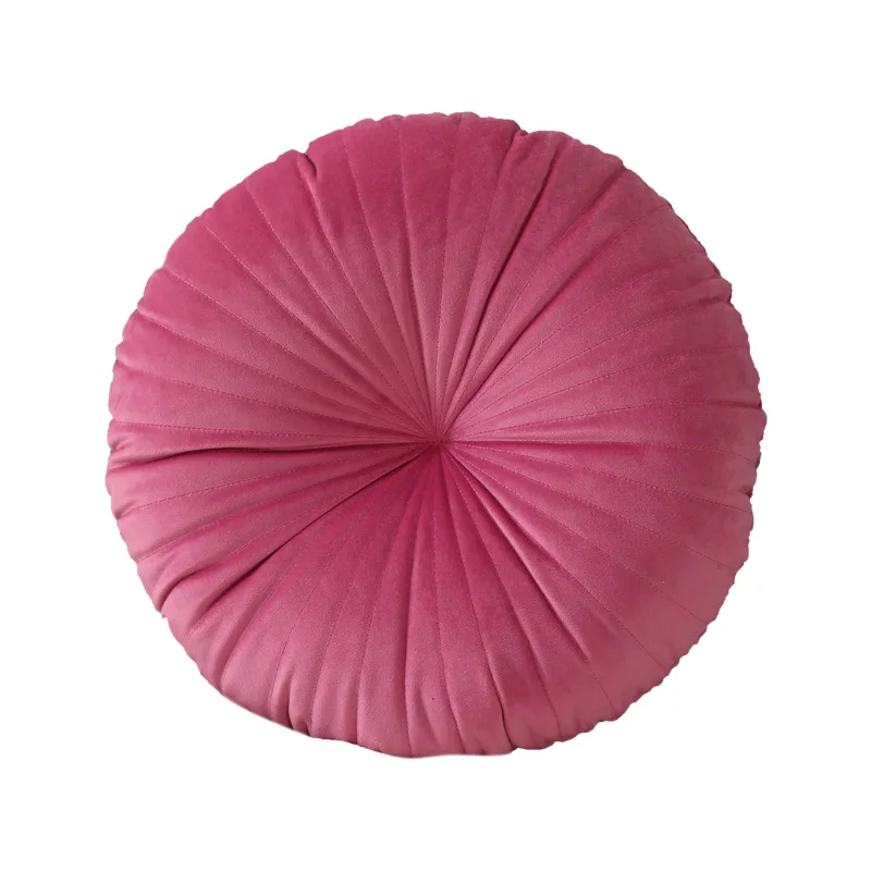 High Quality Super Soft Velvet Pumpkin Design Floor Pillow,Decorative Throw Pillow Cushion Luxury Round Seat Cushion