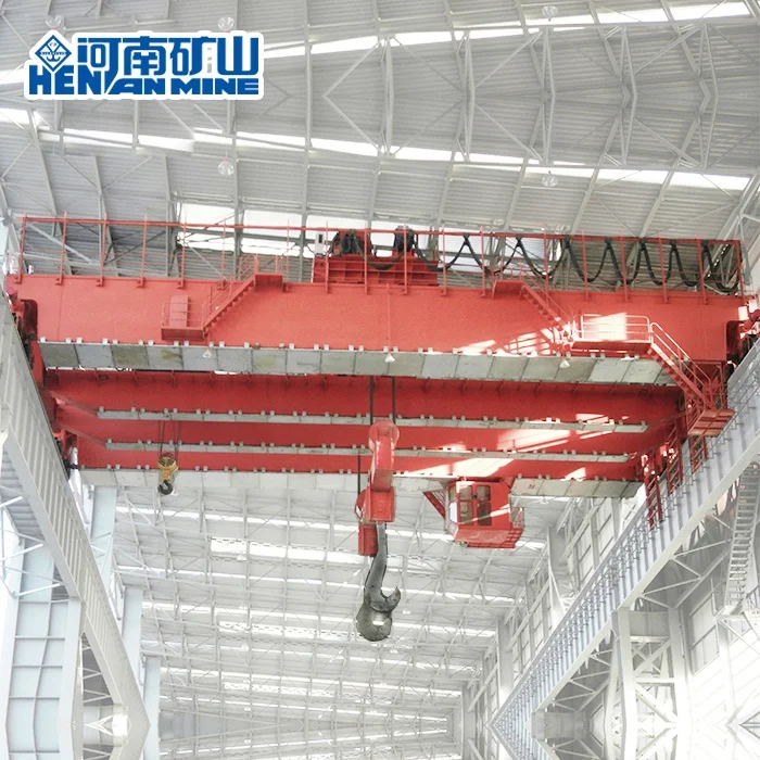 Smelter Teeming 50 Ton Double Girder Overhead Casting Crane for Steel Mill