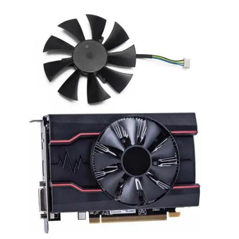 85MM GA91S2H 4PIN RX 550 GPU VGA Alternative Cooler For Radeon SAPPHIRE RX550 PULSE Video Graphics Card Cooling