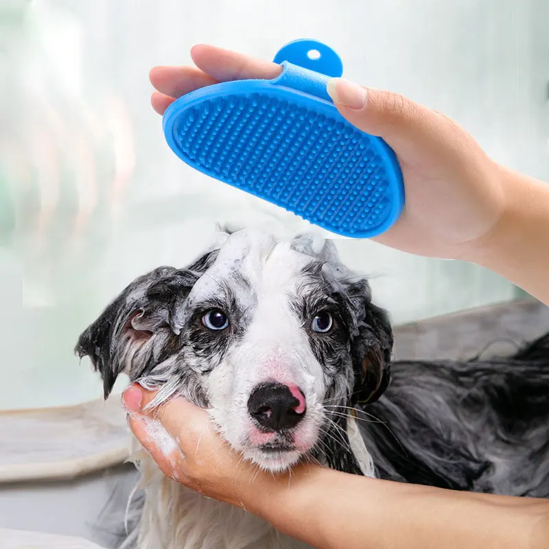 2024 Hot Pet Supplies Explosive Bathing Massage Brush Rubber Massage Gloves Bathing Brush Bathing Fur Care