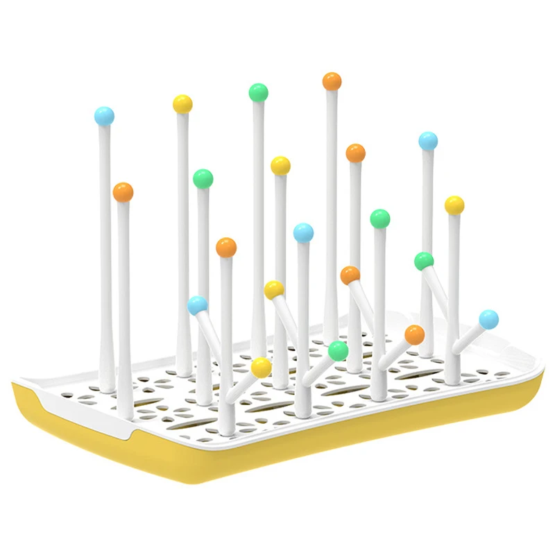 Wholesale BPA Free Easy Cleaning Baby Pacifier Bottle Dryer Holder Large Capacity Detachable Drain Water Baby Bottle Drying Rack