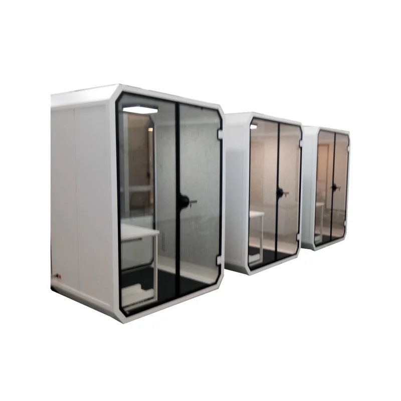 Portable Large Silent Room Mobile Insulation Work Space Office Wall Glass Pod Small Soundproof Booth