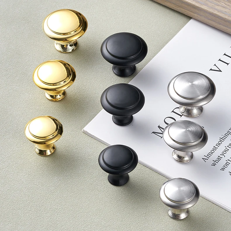 Stainless Steel Bedroom Office Bathroom  Furniture Knob Dresser Black Furniture Drawer Kitchen Unit Handles Knobs