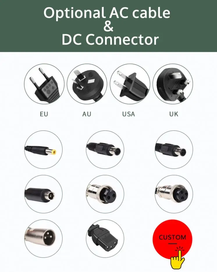 Литиевая батарея Noida 60V8A 220В 60В 8A Li Lipo Lifepo4 Ion 220В 10ithium 220В Ac 12В зарядное устройство