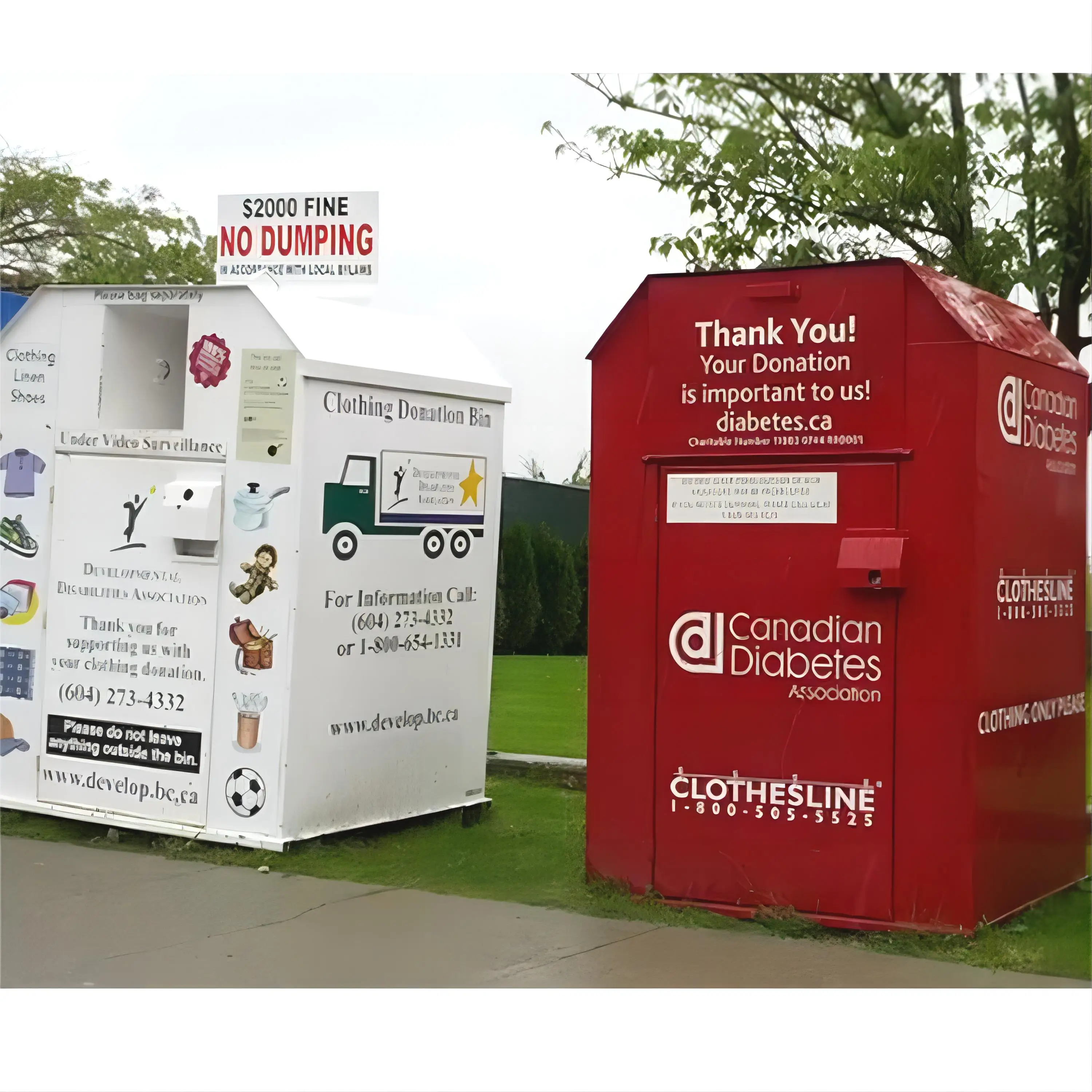 Outdoor Clothing shoes Drop Box Stainless Steel Charity Donation Center Used Book Clothes Shoes Donating Drop-off Bins