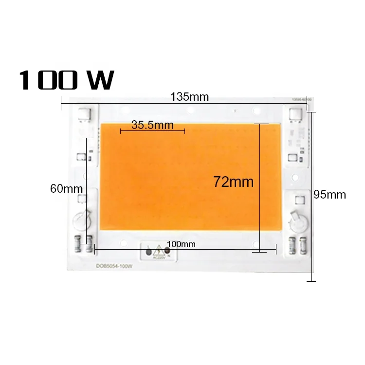 Full Spectrum 5054 Driverless 220V 50W 100W 150W White Pink Led Cob Led Grow Light COB Chip AC Cob Led Chip