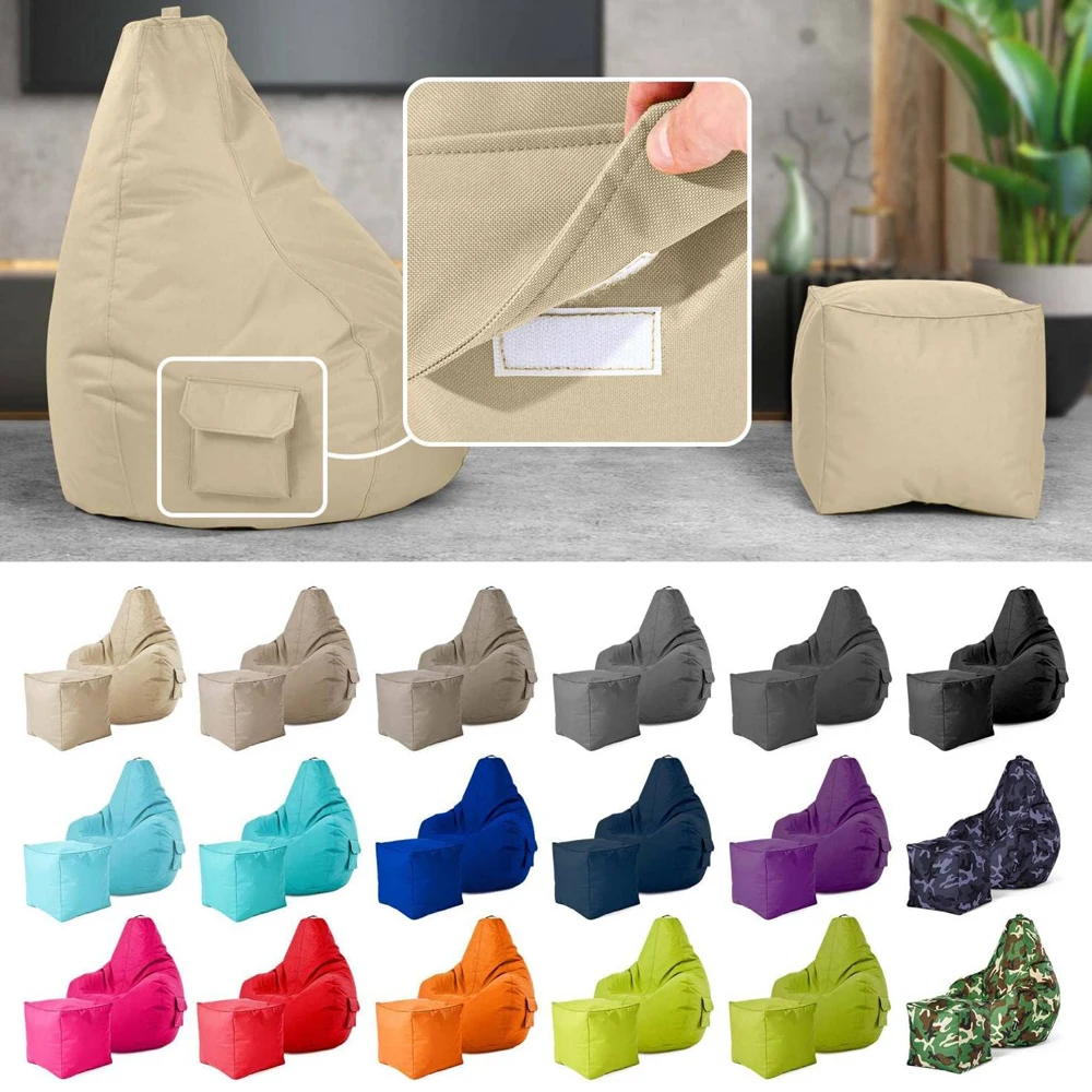 Soft and Comfortable Furniture Indoor Bean Bag Sofa Cover Living Room Gaming Adult Bean Bag Chair Bulk for Adults