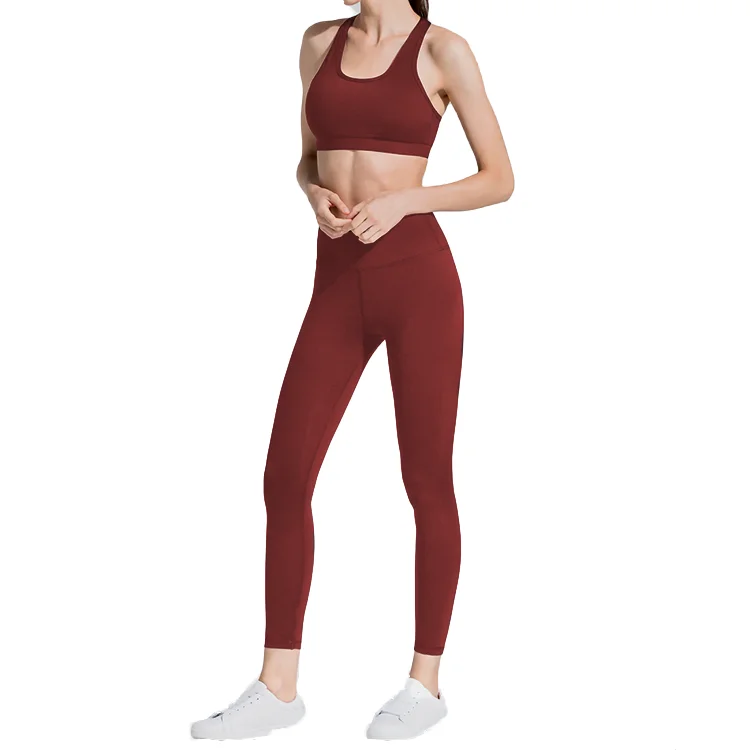 New Style Tracksuit Women High Waist Legging And Sports Bra Yoga Pants Sports Outdoor Wear Gym Fitness Yoga Sets