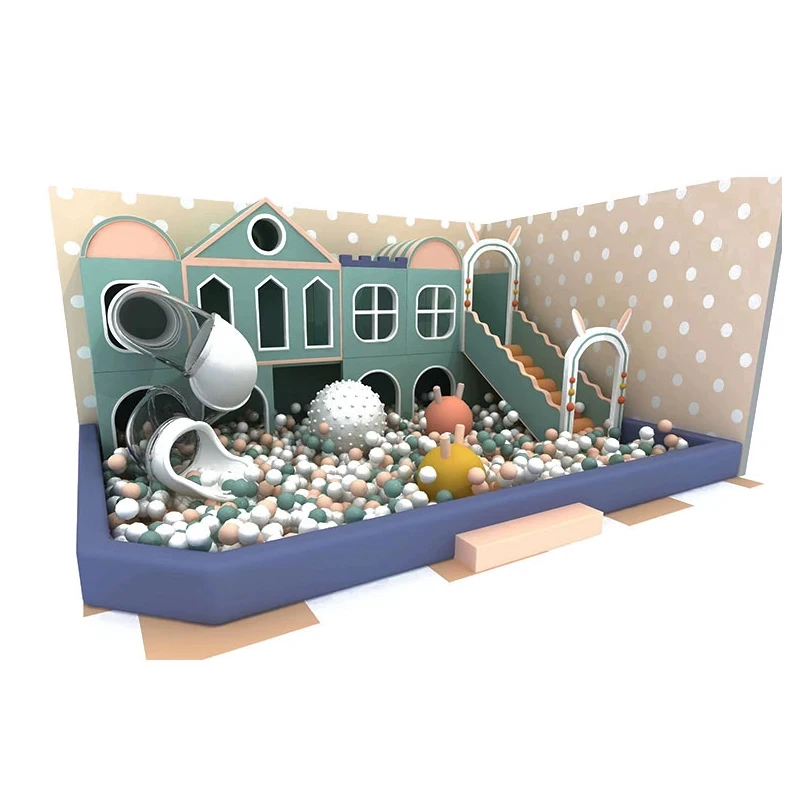 sale high quality children indoor playground soft play equipment naughty castle and trampoline park entertainment Facility