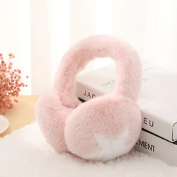 Дешевые теплые женские складные зимние меховые наушники для девочек