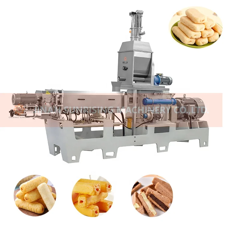 Diversified Chocolate Core Filling Snacks Making Machine And Core Filled Puff Snack food Machinery
