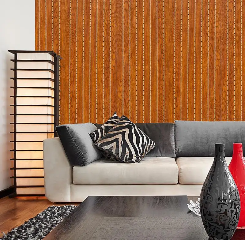 Carbon Crystal Wall Panel Bamboo Charcoal Wood Veneer Wood Plastic Composite Wall Board WPC Indoor Home Decorative Materials