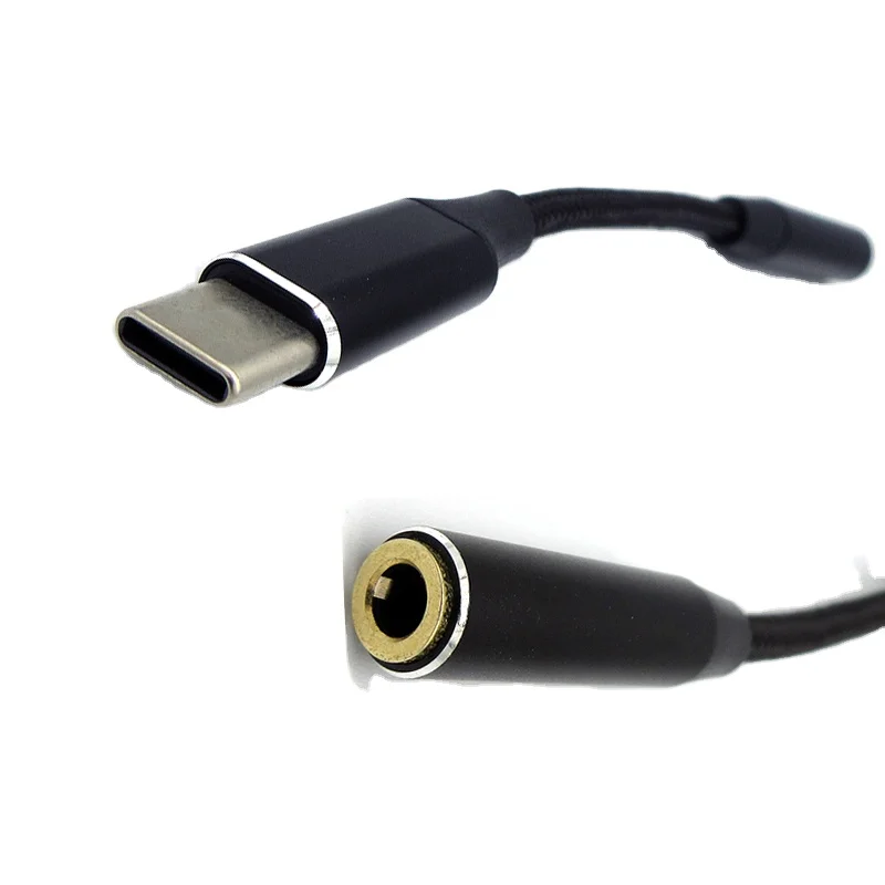 High Quality Sound USB Aux Audio Adapter USB C Type C Male With IC To 3.5MM Audio Jack Headphone Audio Adapter