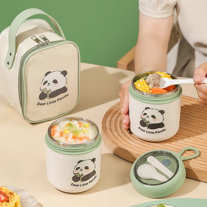 Stainless Steel Vacuum Thermal Lunch Box With Insulated Lunch Bag Food Warmer Soup Cup Containers Bento Box For Kids Adult