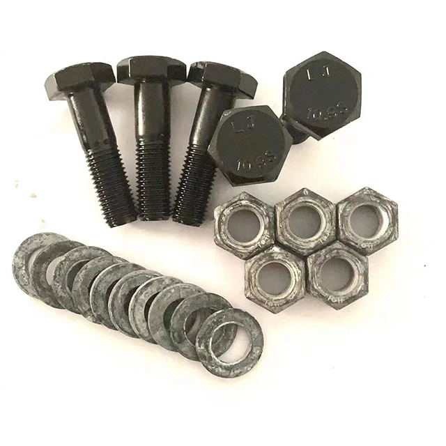 China manufacturer factory price 10.9s high strength bolts and nuts for steel structure dacromet bolts 10.9