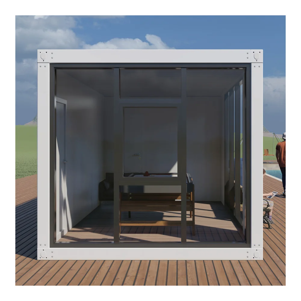 Заводская цена 20/40 футов 2/3 спальни стеклянные окна крошечный модульный домашний контейнер