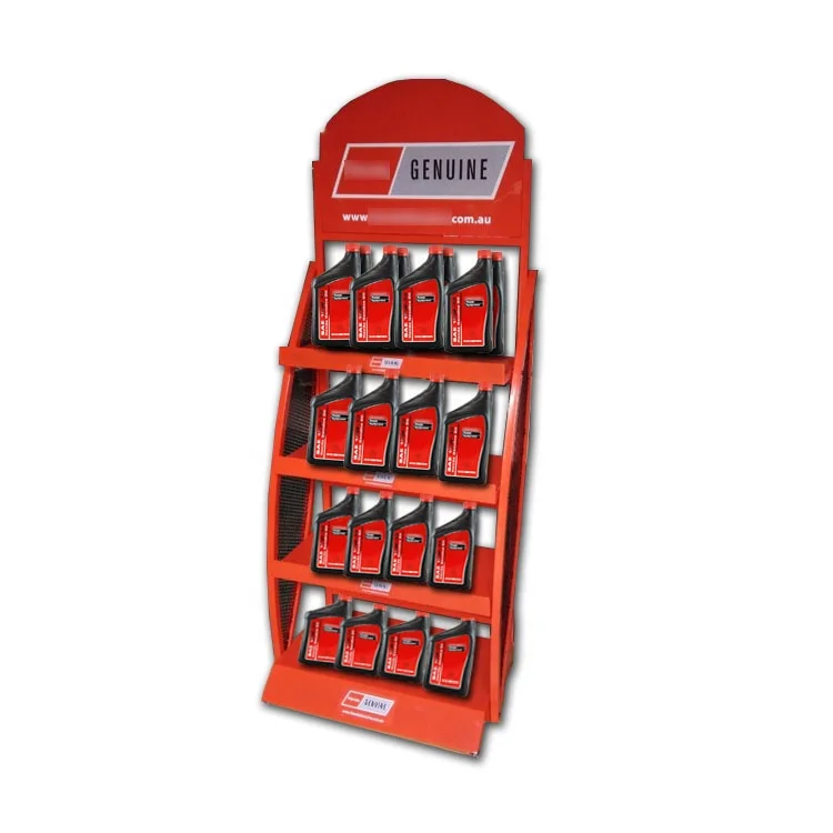 Wood Essential Motor Oil Display Rack,shop Display Furniture