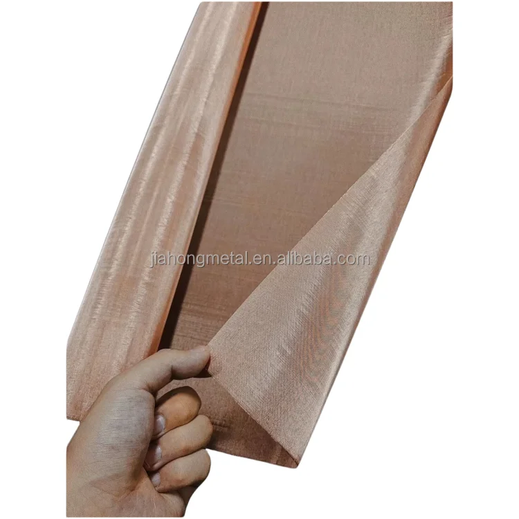 Ultra Fine Red Copper Wire Mesh Faraday Cage Emi Emf Rf Shielding Copper Mesh Screen