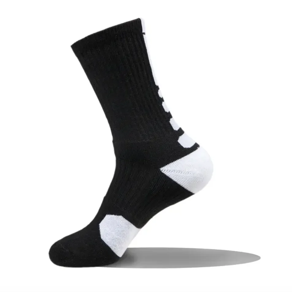 Custom Sport Socks Adults Wholesale Elite Basketball Socks Men Professional Protecting Tower Sole Plain Socks Terry